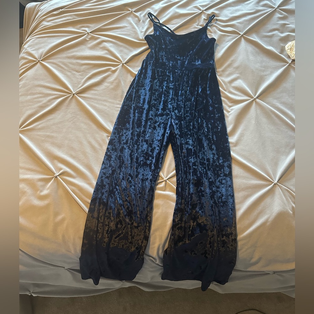 Blue jumpsuit